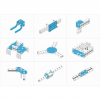Ресурсный набор Bracket Robot Pack-Blue - «globural.ru» - Саратов