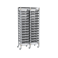 Стеллаж мобильный 2-х секционный для учебных наборов и цифровых лабораторных комплексов SenseDisc - «globural.ru» - Саратов