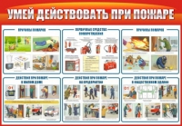 Стенд "Умей действовать при пожаре" - «globural.ru» - Саратов