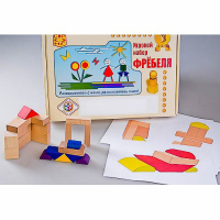 Игровой набор Фребеля "Конструктор деревянный без соединений-2" (Серия "Эксперимент") - «globural.ru» - Саратов