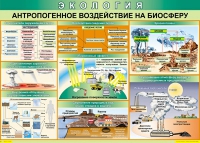 Таблица Антропогенное воздействие на биосферу 1000*700 винил - «globural.ru» - Саратов