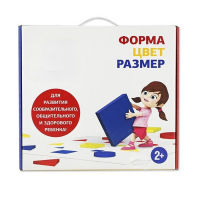 Подвижная развивающая игра "Форма, цвет, размер" - «globural.ru» - Саратов