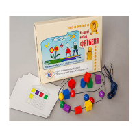 Игровой набор Фребеля "Бусы-шнуровка" (серия "Эксперимент") - «globural.ru» - Саратов