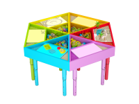Творческая лаборатория. Стол для детей. Комплектация максимальная. - «globural.ru» - Саратов