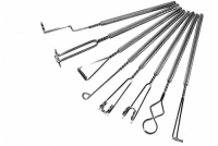 Комплект массажных логопедических зондов на толстых ручках с накаткой (по Новиковой Е.В.). Основной комплект из 8-ми зондов - «globural.ru» - Саратов