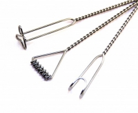 Комплект массажных логопедических зондов "Универсальный" на витых ручках с колечком (3 штуки) - «globural.ru» - Саратов