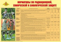 Плакат "Нормативы по радиационной, химической и биологической защите" - «globural.ru» - Саратов
