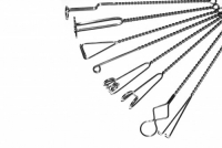 Комплект массажных логопедических зондов на витых ручках с колечком (по Новиковой Е.В.). Комплект из 8 зондов - «globural.ru» - Саратов