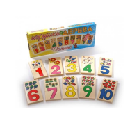 Деревянное домино "Фрукты и цифры" - «globural.ru» - Саратов