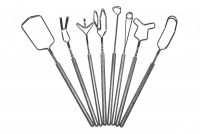 Комплект массажно-постановочных зондов МиГ на толстых ручках с накаткой Микляевой Ю. В (8 штук) - «globural.ru» - Саратов