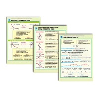 Комплект таблиц раздаточных "Функции и графики" (цвет., лам., 8 шт.) - «globural.ru» - Саратов