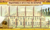 Стенд "Подготовка к ЕГЭ и ОГЭ по истории вариант 2 ( 9 кармашков)" - «globural.ru» - Саратов