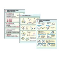 Комплект таблиц раздаточных "Планиметрия. Многоугольники. Окружность" (цвет,лам, 8шт.) - «globural.ru» - Саратов