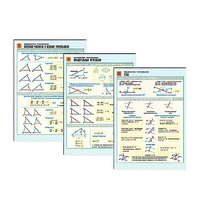 Комплект таблиц раздаточных "Планиметрия. Треугольники" (цвет., лам., 6 шт.) - «globural.ru» - Саратов
