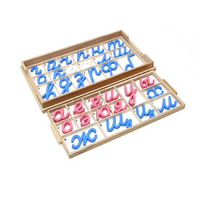 Большой подвижный деревянный алфавит - прописные наклонные буквы - «globural.ru» - Саратов