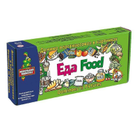 Домино пластмассовое на английском языке «Еда» - «globural.ru» - Саратов