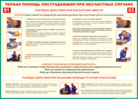 Таблица Порядок действий при внезапной смерти 1000*1400 винил - «globural.ru» - Саратов