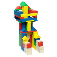 Конструктор деревянный "МегаСтроитель цветной" - «globural.ru» - Саратов
