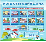 Стенд "Когда ты один дома" - «globural.ru» - Саратов
