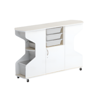 Стеллаж Робик 002 (дуб молочный/белый) - «globural.ru» - Саратов