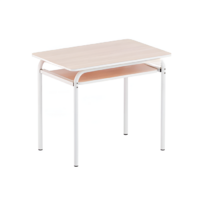 Стол компьютерный на металлокаркассе (бук/белый) - «globural.ru» - Саратов