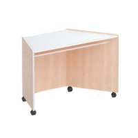 Стол-трапеция корпусной (бук/белый) - «globural.ru» - Саратов