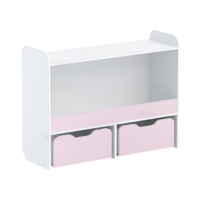 Стеллаж для игрушек и пособий "Росток 1" (белый/зефир) - «globural.ru» - Саратов