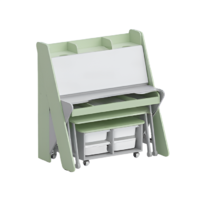 Набор мебели «Конструкторское бюро» (серый/фисташковый) - «globural.ru» - Саратов