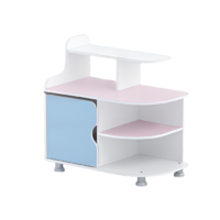 Тумба для пособий (белый/зефир/прибрежный синий)  - «globural.ru» - Саратов