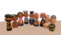 Дополнительный набор глиняных человечков для сказкотерапии и песочной терапии - «globural.ru» - Саратов