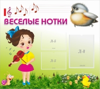 Стенд "Веселые нотки" - «globural.ru» - Саратов