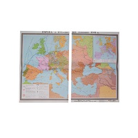 Учебная карта "Европа в 16 - первой половине 17 в.в." 1030*1420 мм (матовое, 2-стороннее лам.) - «globural.ru» - Саратов