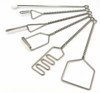 Комплект "Постановочные зонды с витыми ручками с колечком" (мини 6 штук)  - «globural.ru» - Саратов