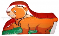 Напольная игрушка "Медвежонок" с шелкографией (ВИК) - «globural.ru» - Саратов