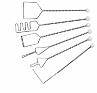 Комплект "Постановочные зонды с витыми ручками кочергой и 6 шариками" (6 штук) - «globural.ru» - Саратов