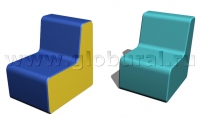 Прямоугольный стул 50*60*60/32см (ВИК) - «globural.ru» - Саратов
