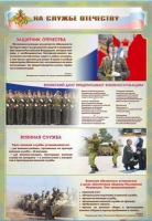 Стенд "На службе Отечеству" (вариант 1) - «globural.ru» - Саратов