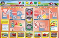 Стенд "Уголок безопасности дорожного движения" для 1-4 классов - «globural.ru» - Саратов