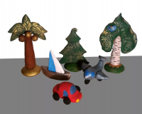 Набор стилизованных глиняных фигурок для песочной терапии - «globural.ru» - Саратов