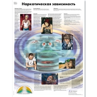 Плакат "Наркотическая зависимость", ламинированный, 50*67 см - «globural.ru» - Саратов