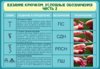 Стенд "Вязание крючком. Условные обозначения. Часть 2" - «globural.ru» - Саратов