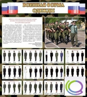 Стенд "Военная форма одежды (флаг РФ)" - «globural.ru» - Саратов