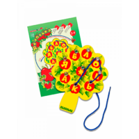 Игровое пособие Шнур-грамотей "Яблонька" - «globural.ru» - Саратов