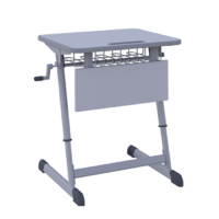 Парта одноместная Nomad V с полиуретановой кромкой регулируемая по высоте - «globural.ru» - Саратов