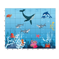 Коврик для логобота Пчелка "Животные морей и океанов" - «globural.ru» - Саратов