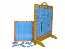 Панно магнитно-маркерное "Морской бой" с комплектом тематических магнитов - «globural.ru» - Саратов