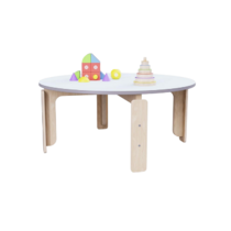 Круглый растущий стол из коллекции «НЕГА» р.гр. 0-1 (цвет голубой) - «globural.ru» - Саратов