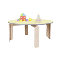 Круглый растущий стол из коллекции «НЕГА» р.гр.  0-1 (цвет желтый) - «globural.ru» - Саратов