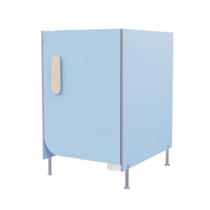 Гигиеническая кабинка из коллекции «НЕГА» (цвет голубой) - «globural.ru» - Саратов
