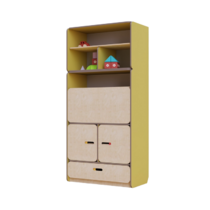 Стеллаж-трансформер с рабочим местом специалиста из коллекции «НЕГА» (желтый) - «globural.ru» - Саратов